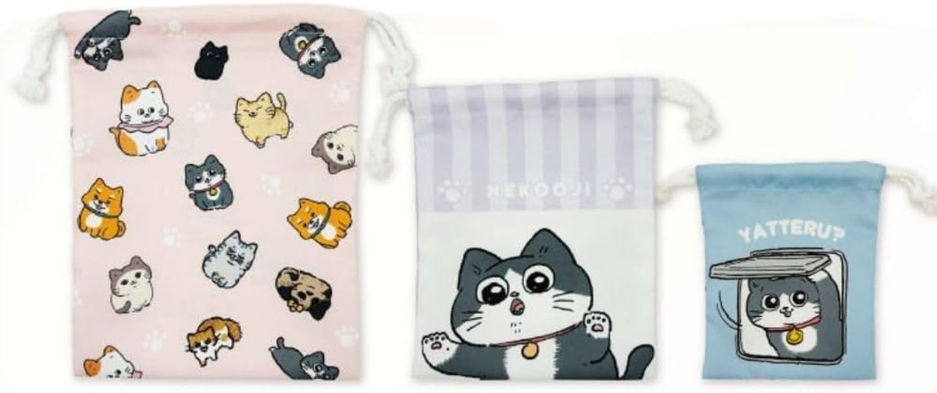 Uncle Reincarnated into a Cat 3-Piece Drawstring