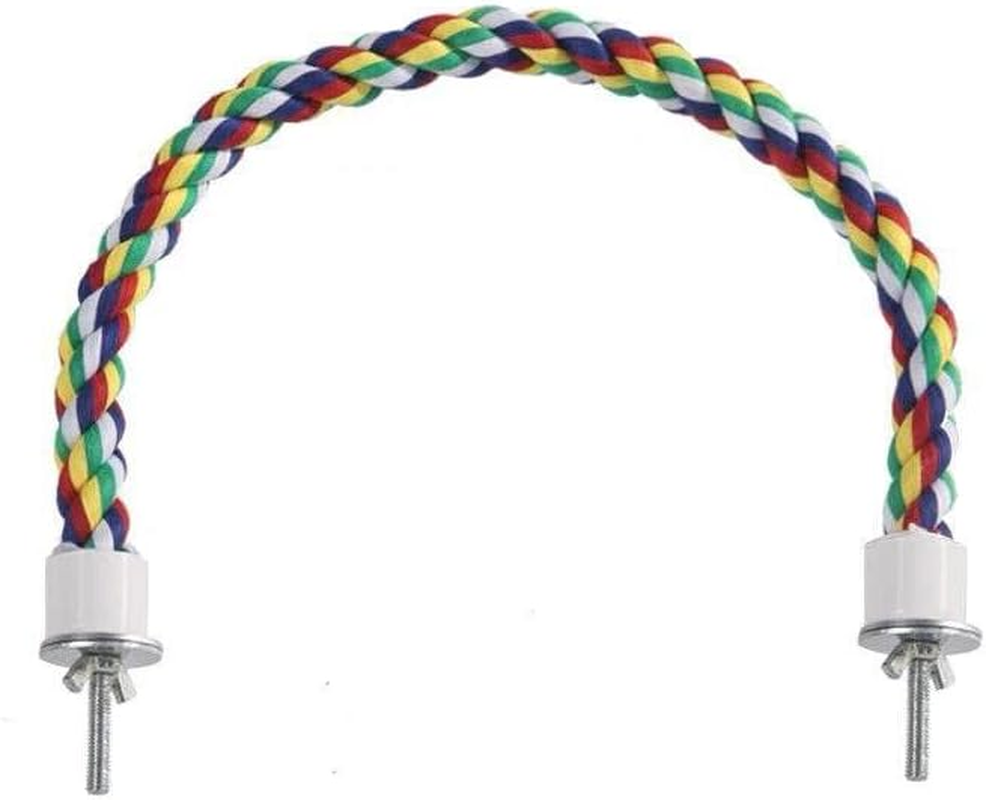 Pet Bird Rope Perches Parrot Colourful Cage Comfy Perch Bungees for Birds Toy AU image number 2