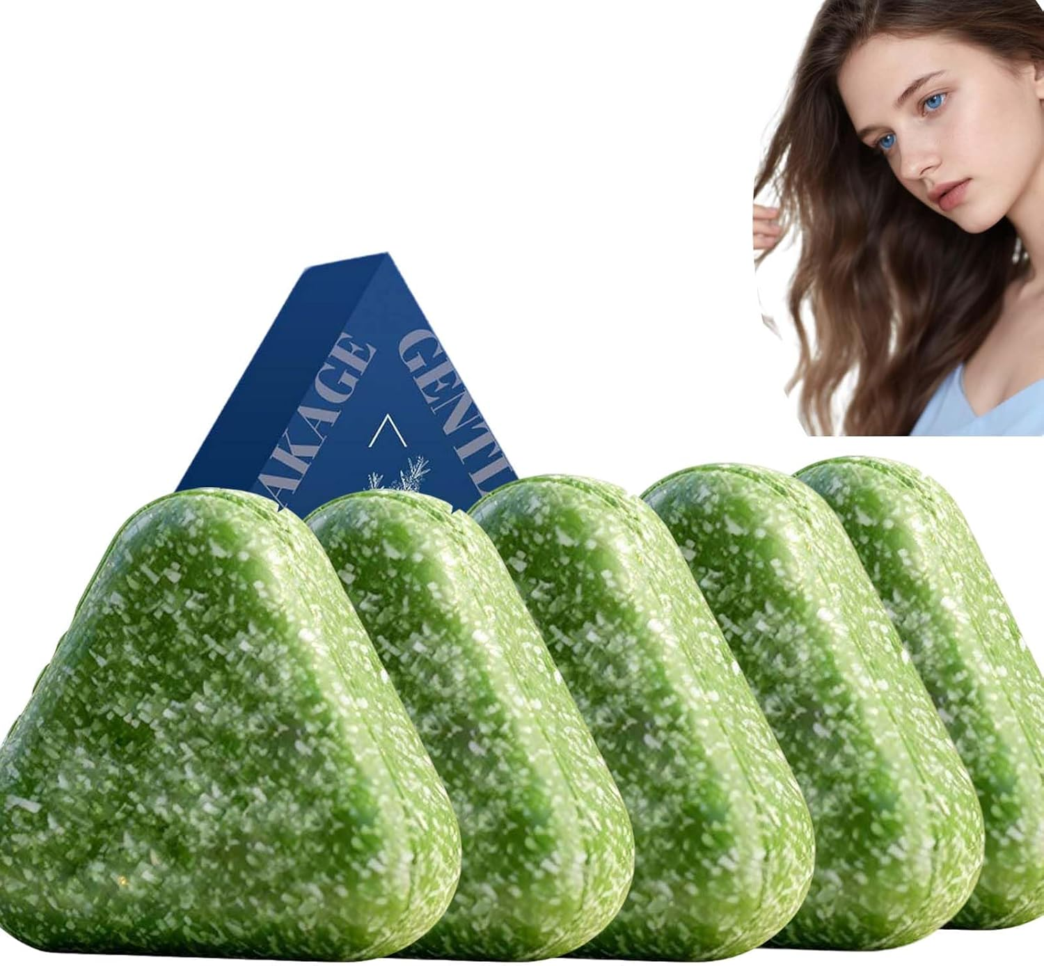 Thuja Leaf Nourishing Shampoo Bar - Deep Cleansing Scalp, Reduces Frizz, Smooths & Strengthens Hair, Infused with Usman Herb, Ginseng, Travel-Friendly Long-Lasting Solid Hair Soap, (5PCS) - 2Pcs image number 6