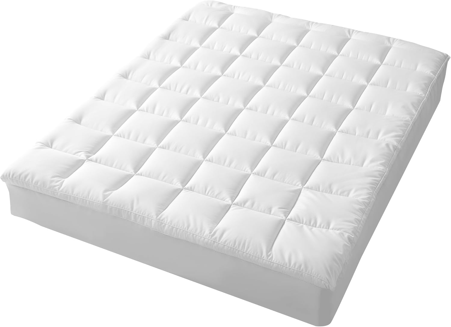 Hacienda Bedding Queen Size Mattress Topper &ndash; 100% Microfiber & Bamboo Blend for All-Year Comfort, Hypoallergenic, Antibacterial, Cooling & Moisture-Wicking Support image number 5