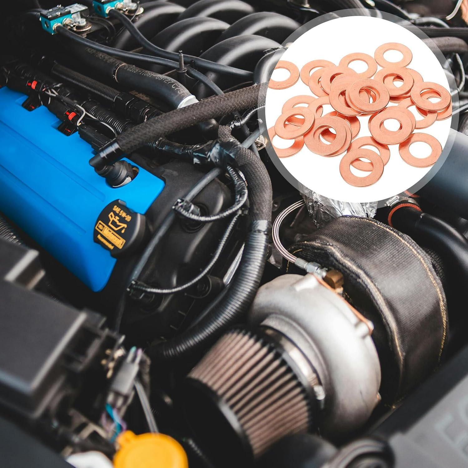 BELLIFFY Dent Puller Rings 200Pcs Spot Welder Washer for Car Body Panel Repair Automotive Welder Kit Paintless Dent Removal Tool for Auto Body Repair image number 3