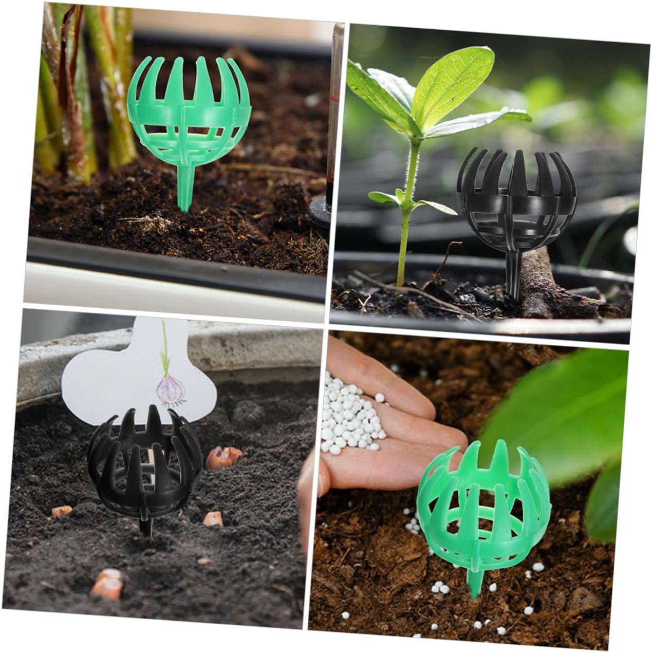 Fertilizer Cover Box for Bonsai 10Pcs Plastic Fertilizer Baskets Cover Your Plants