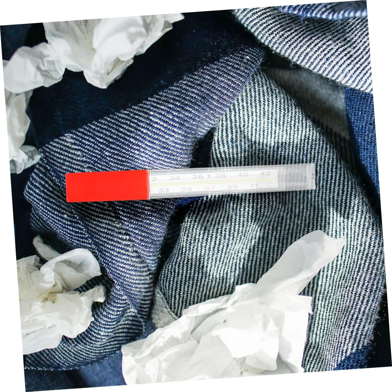 STOBAZA 2Pcs Plastic Thermometer Storage Cases for Adults Multipurpose Thermometer Holder Tubes for Home Hospital Clinic Needle Tool Organization image number 4