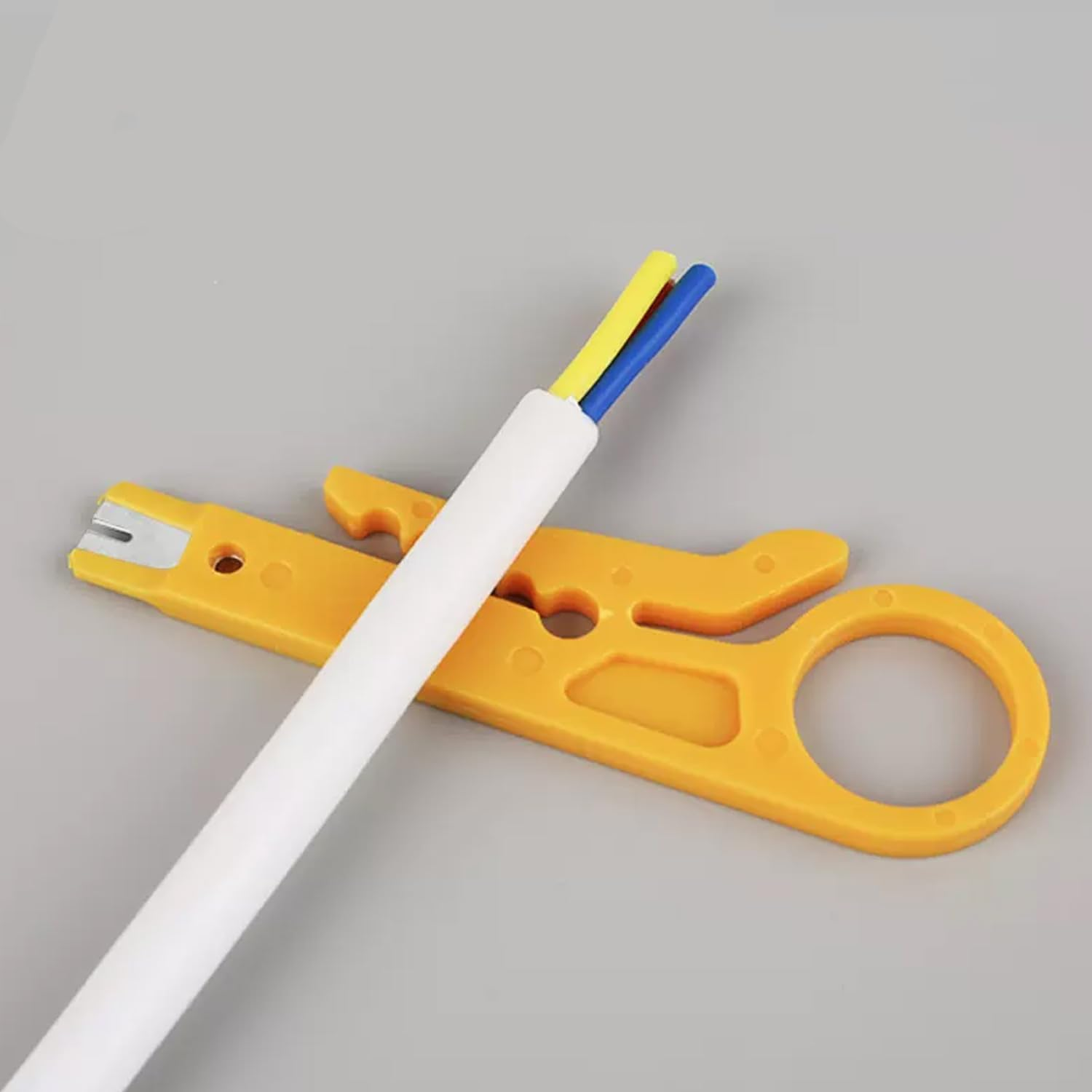 10 X Mini Wire Stripper Plastic Strip Data Cable Wire Punch down Cutter Stripper Manual Pliers image number 4