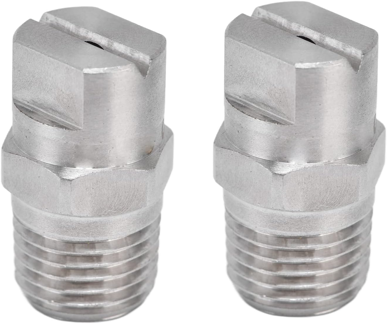 Durable Stainless Steel -Flat Fan Spray Tip with Adjustable Water Cleaning the Fan Nozzle, 2Pcs (95&deg;) image number 4