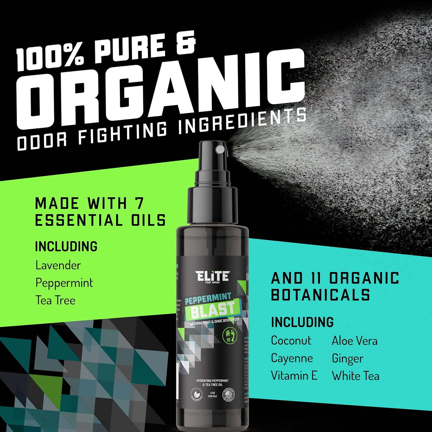 Elite Sportz Shoe Deodorizer and Spray 4 Ounces