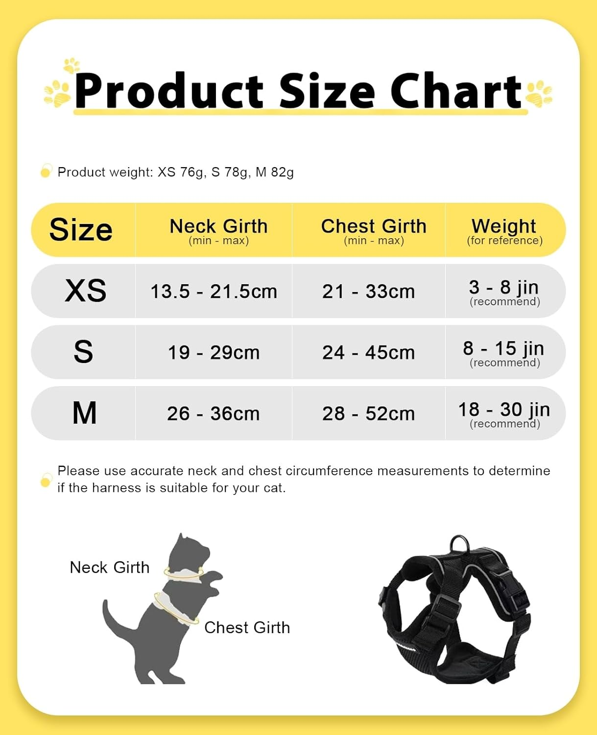 Escape-Proof Cat Harness & Leash Set, Adjustable Soft Vest with Reflective Trim for Outdoor Walking Safety (Durable Polyester) (S-Pink) image number 1