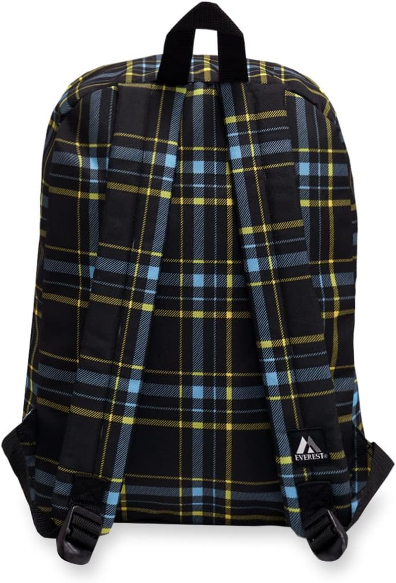 Everest Unisex-Adult'S Basic Pattern Backpack, Black, One Size, Black, One Size, Everest Basic Pattern Backpack image number 3