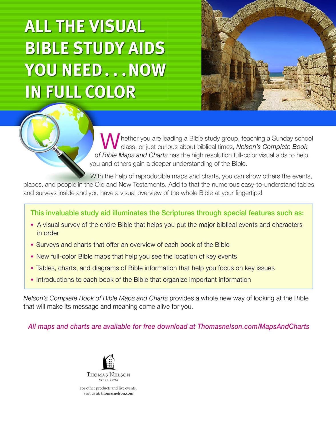 Nelson'S Complete Book of Bible Maps and Charts, 3Rd Edition: Includes Hundreds of High Resolution Photos