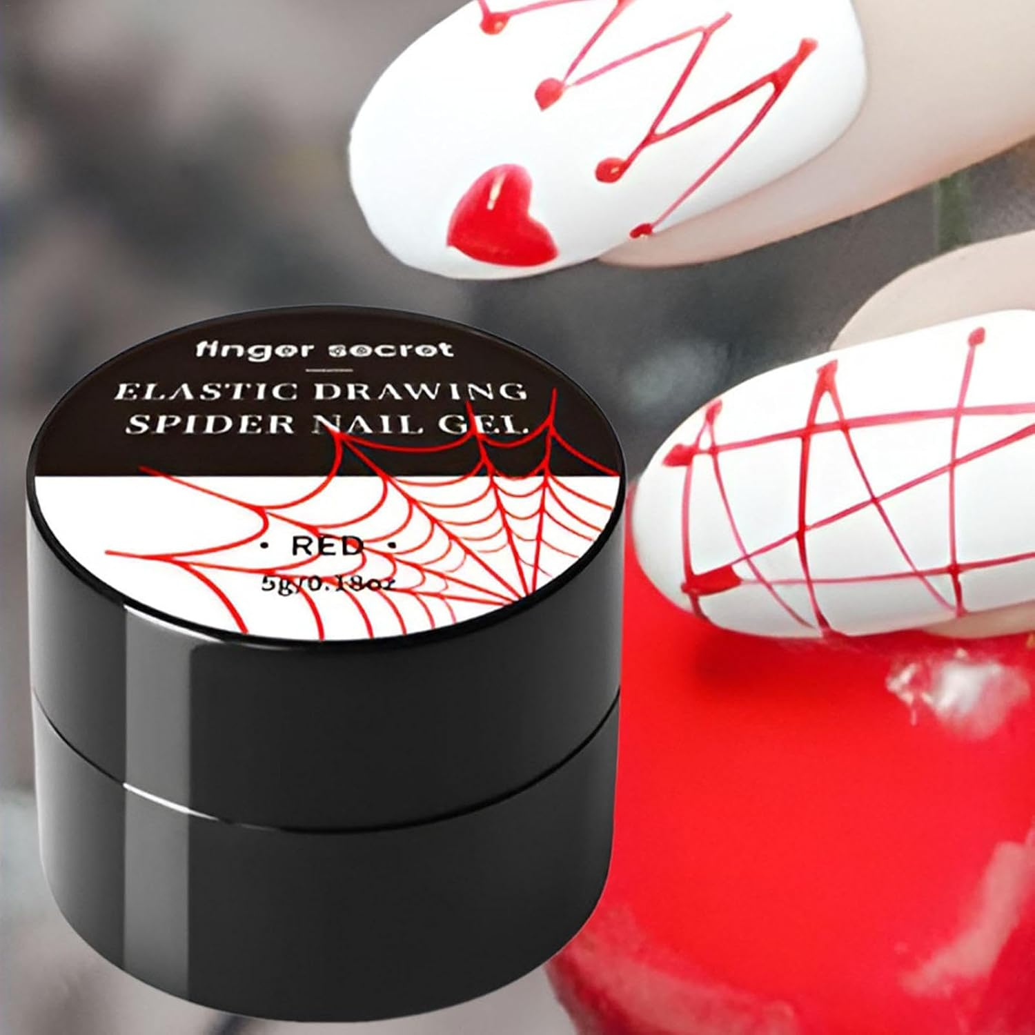 6 Colors Spider Gel, Spider Gel for Nails, Painting Elastic Drawing Spider Gel For, Soak off UV LED Gel Polish, Nail Designs Gel Paint Wire Drawing Gel Polish for Lines image number 1