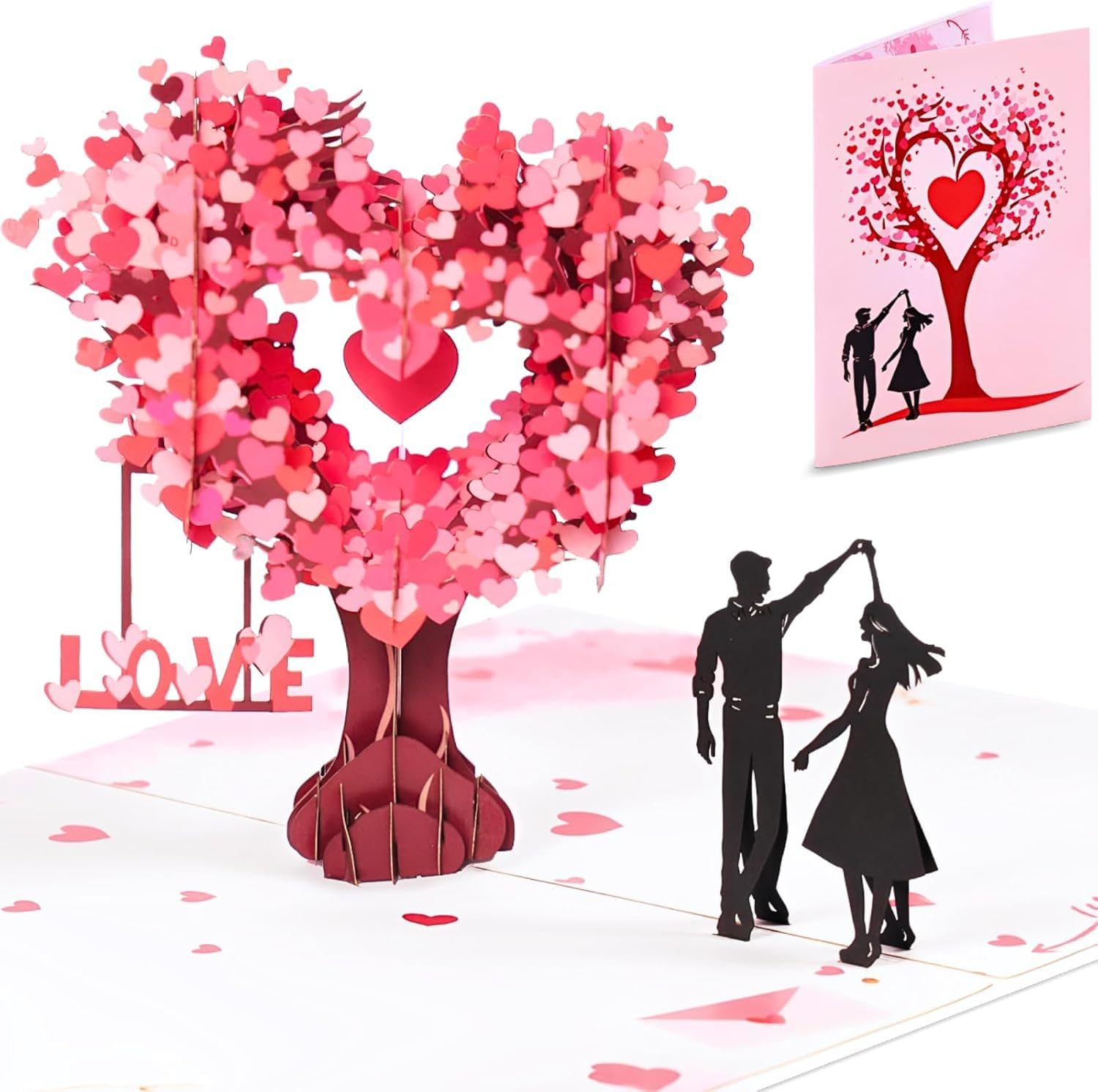 Rose Pop up Card, Mothers Day Card, Happy Anniversary 3D Card, Rose Flower Greeting Card, Birthday Card with Envelope for Mother'S Day, Valentine'S Day, Wedding, for Women, Men, Family, Friends