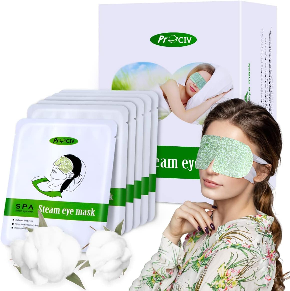 16 Packs Eye Masks for Dark Circles and Puffiness Disposable Soothing Headache Relief Dry Eyes, Stress Relief Relief Eye Fatigue Steam Eye Masks (Unscented) image number 5