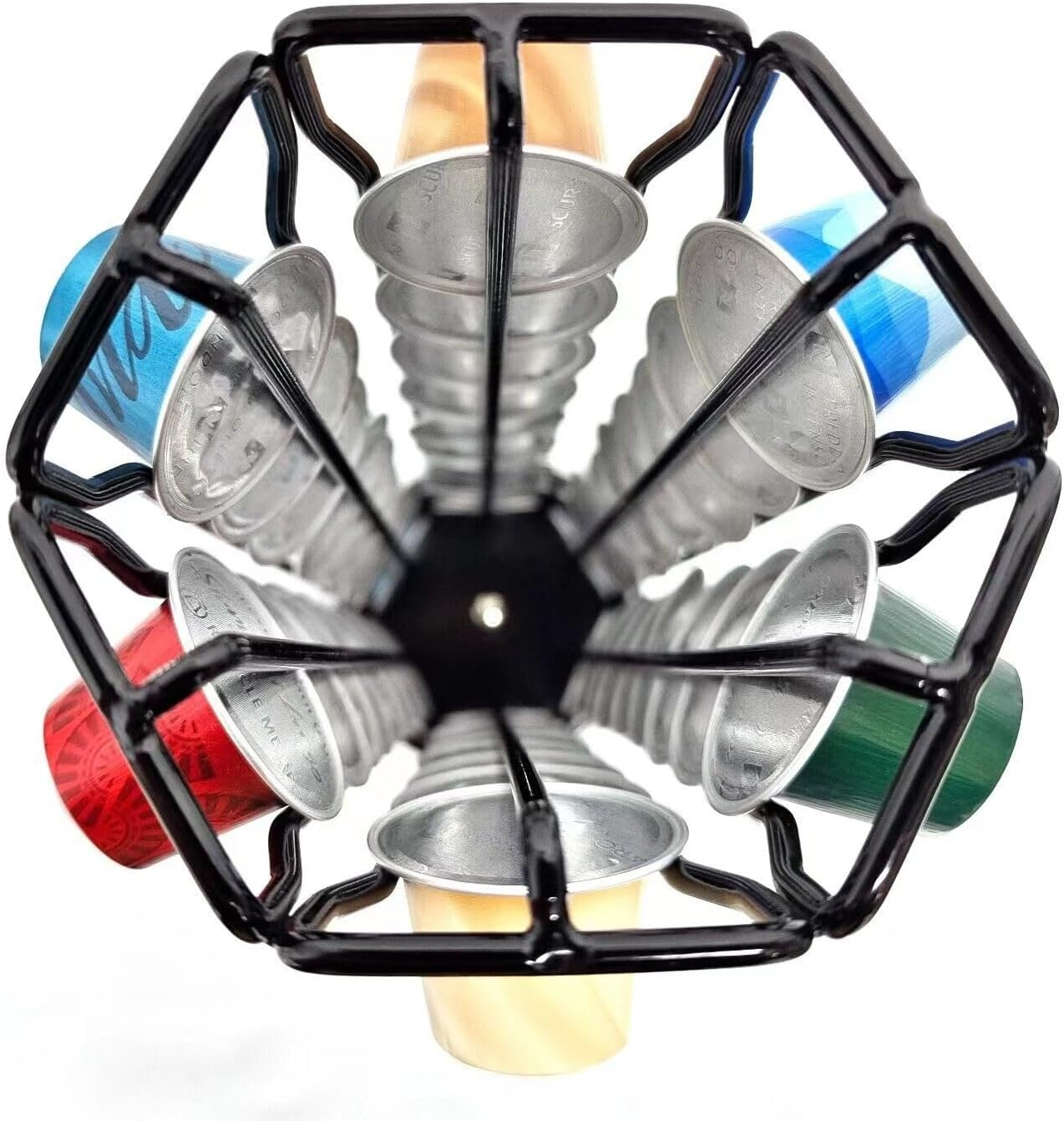 Coffee Pod Holder Stand Dispenser Rack Storage Capsule for Nespresso 60 Pods (Silver) image number 5