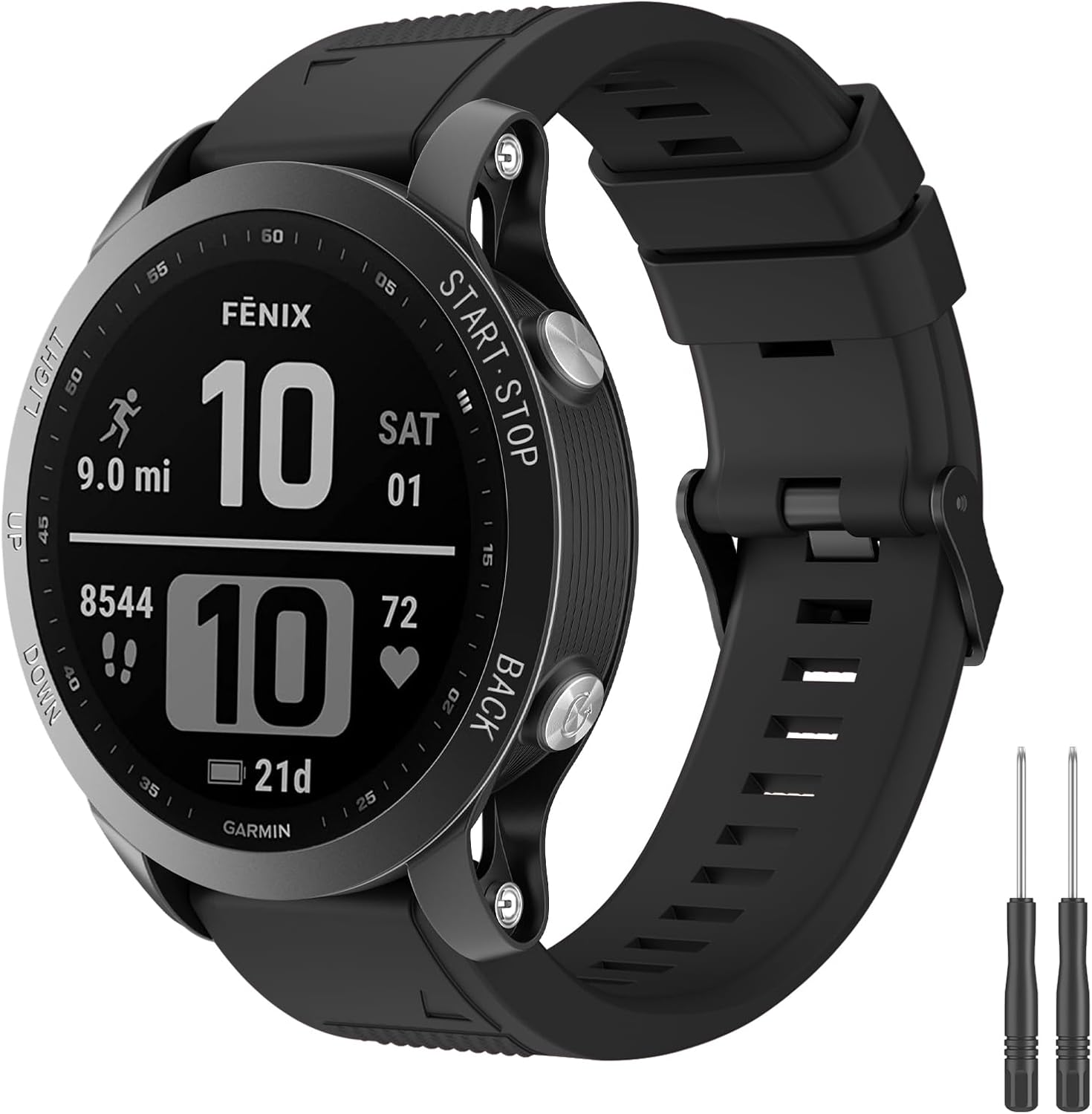 Quick Release Sport Bands for Garmin Fenix 7 Band/Fenix 6 Band/Garmin Forerunner 935 Band, 22Mm Silicone Breathable Replacement Strap for Garmin Fenix 7/Fenix 6/Approach S60/S62/Forerunner 955/945/935