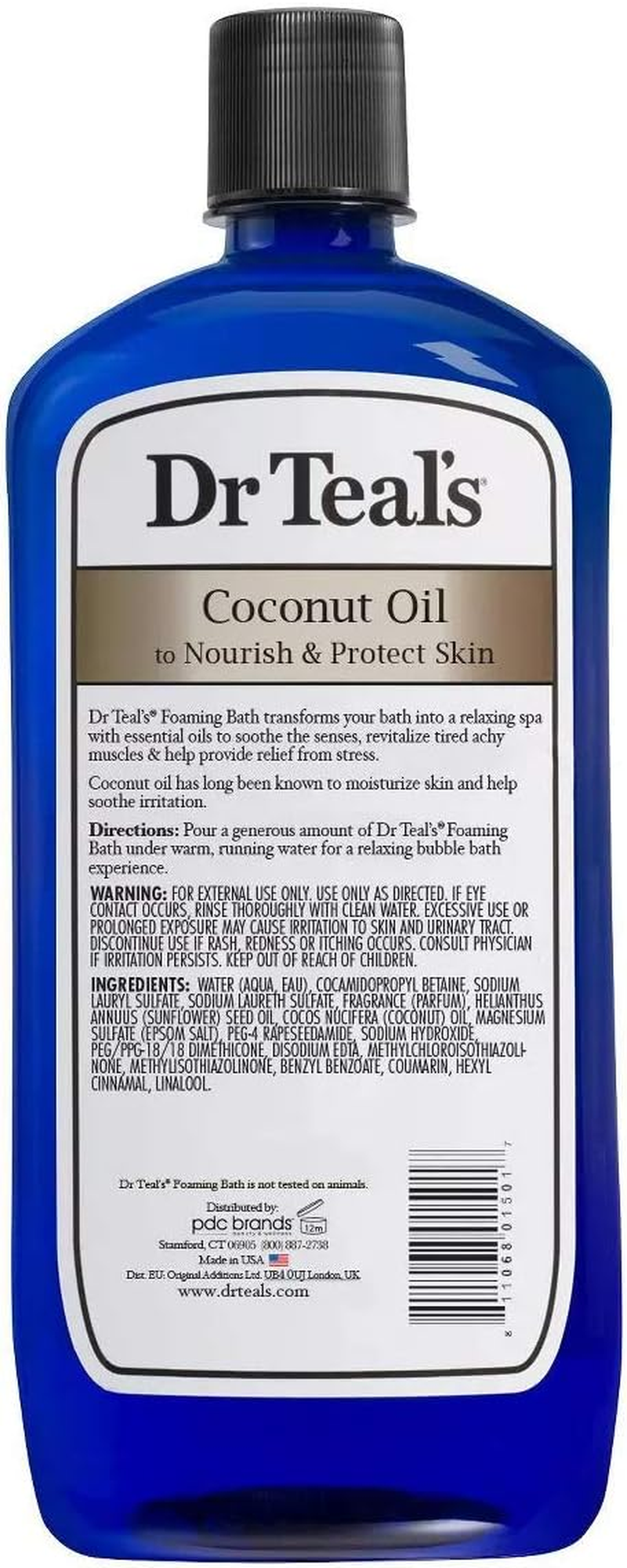 Dr Teal'S Foaming Bath Combo Pack (68 Fl Oz Total), Moisturizing Shea Butter & Almond Oil, and Nourishing Coconut Oil image number 4