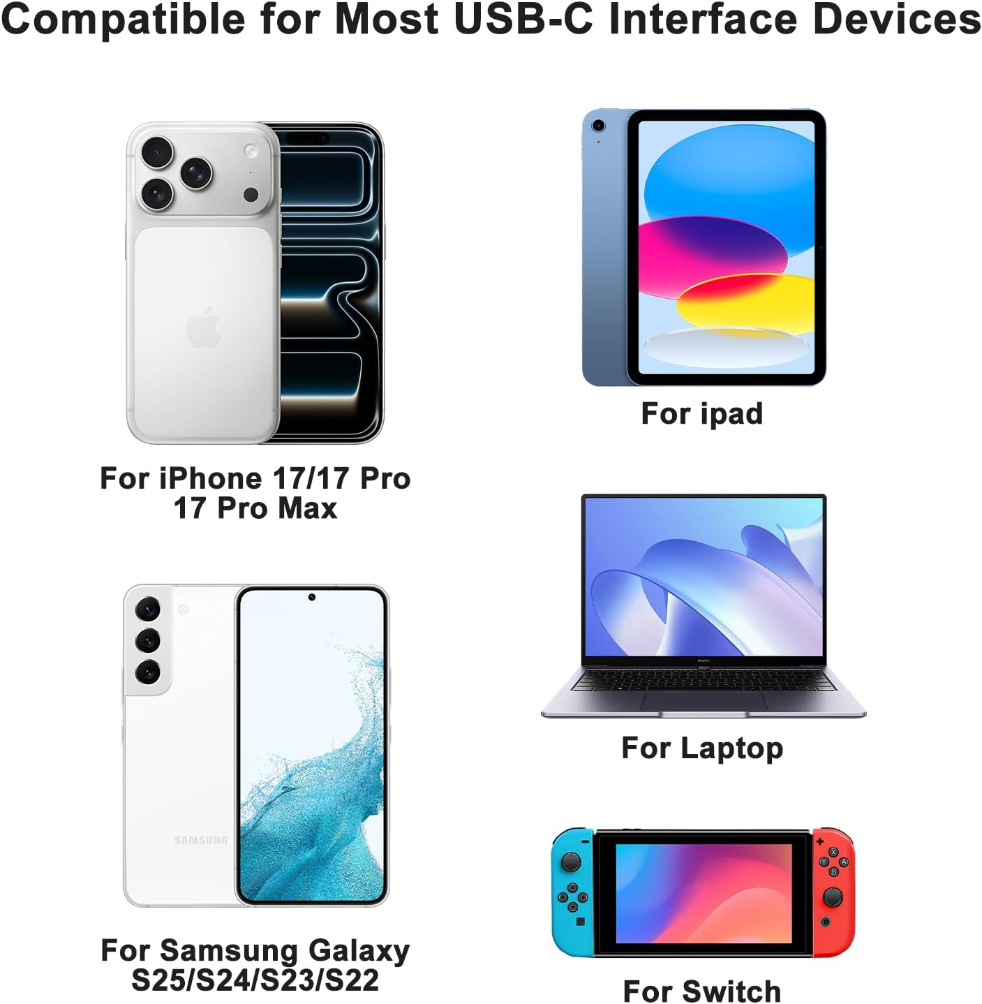 2 Pack 100W USB C to USB C Cable, 1M USBC to USBC PD Fast Charging, Nylon Braided Type C Charger Cable for Iphone Accessories 17 16 15 image number 4