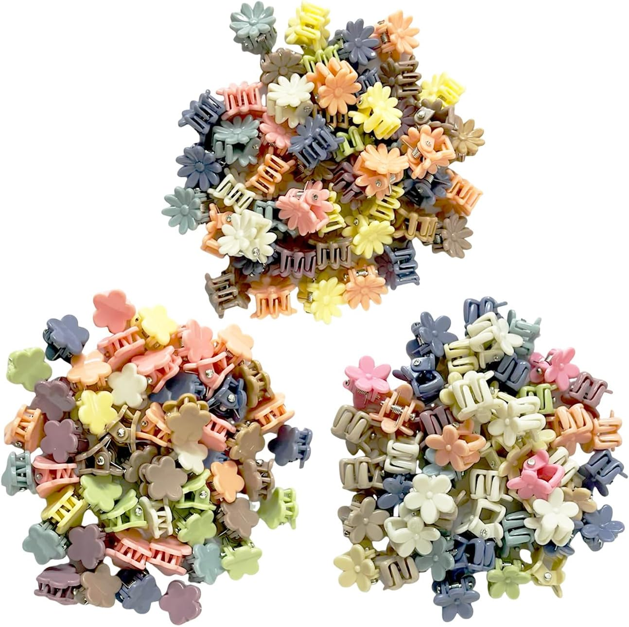 150 Coloured Plastic Hair Pins, Knitting Supplies for Children, Cute and Compact Hair Pins and Decorations for Girls' Hairstyle image number 2