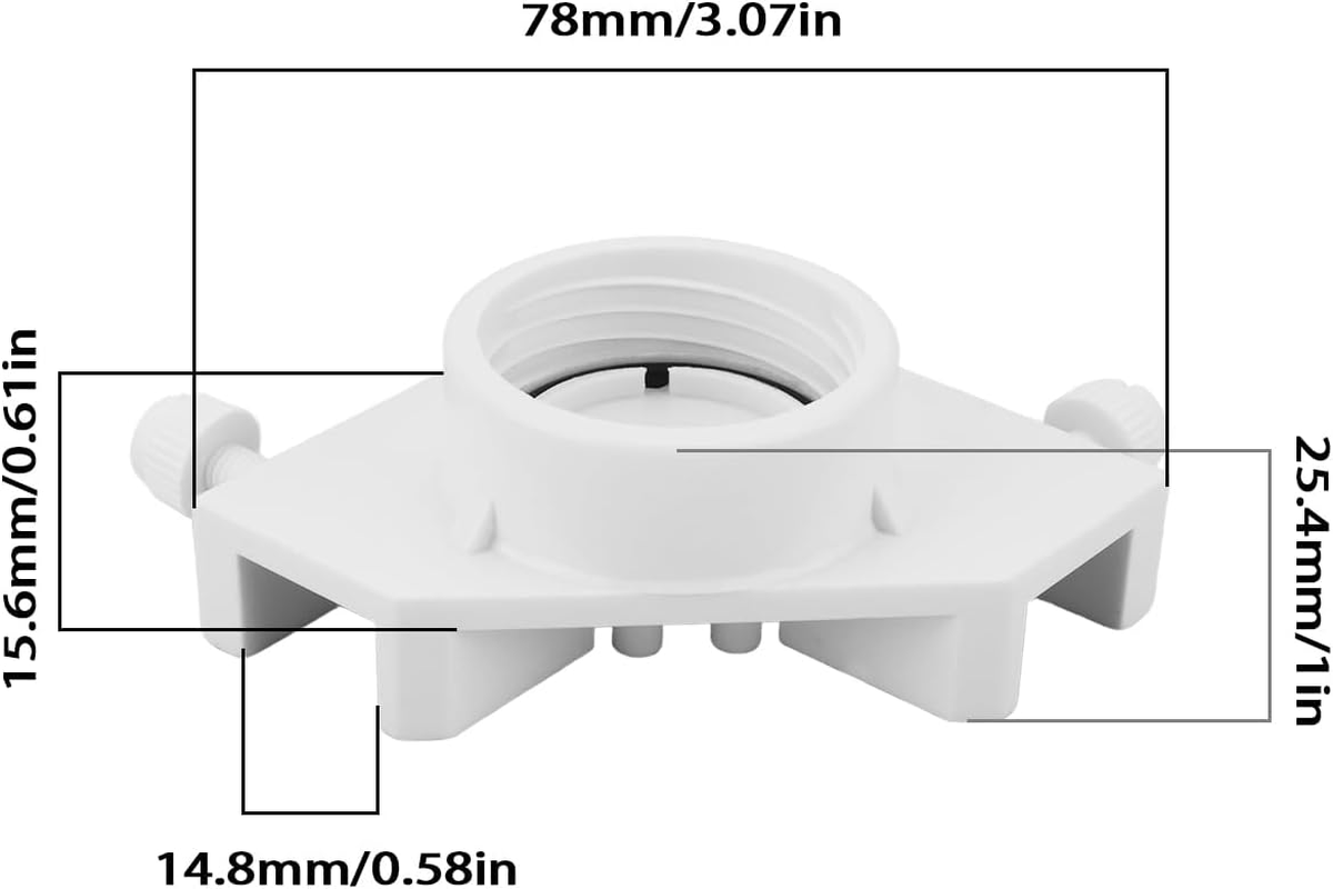 VGOL 1PC Aquarium Auto Water Filler Compensator Applicable to Fish Tank Wall Thickness of 1.5Cm with Adapter 78X25.4Mm Aquarium ATO System for Fish Tank Turtle Tank