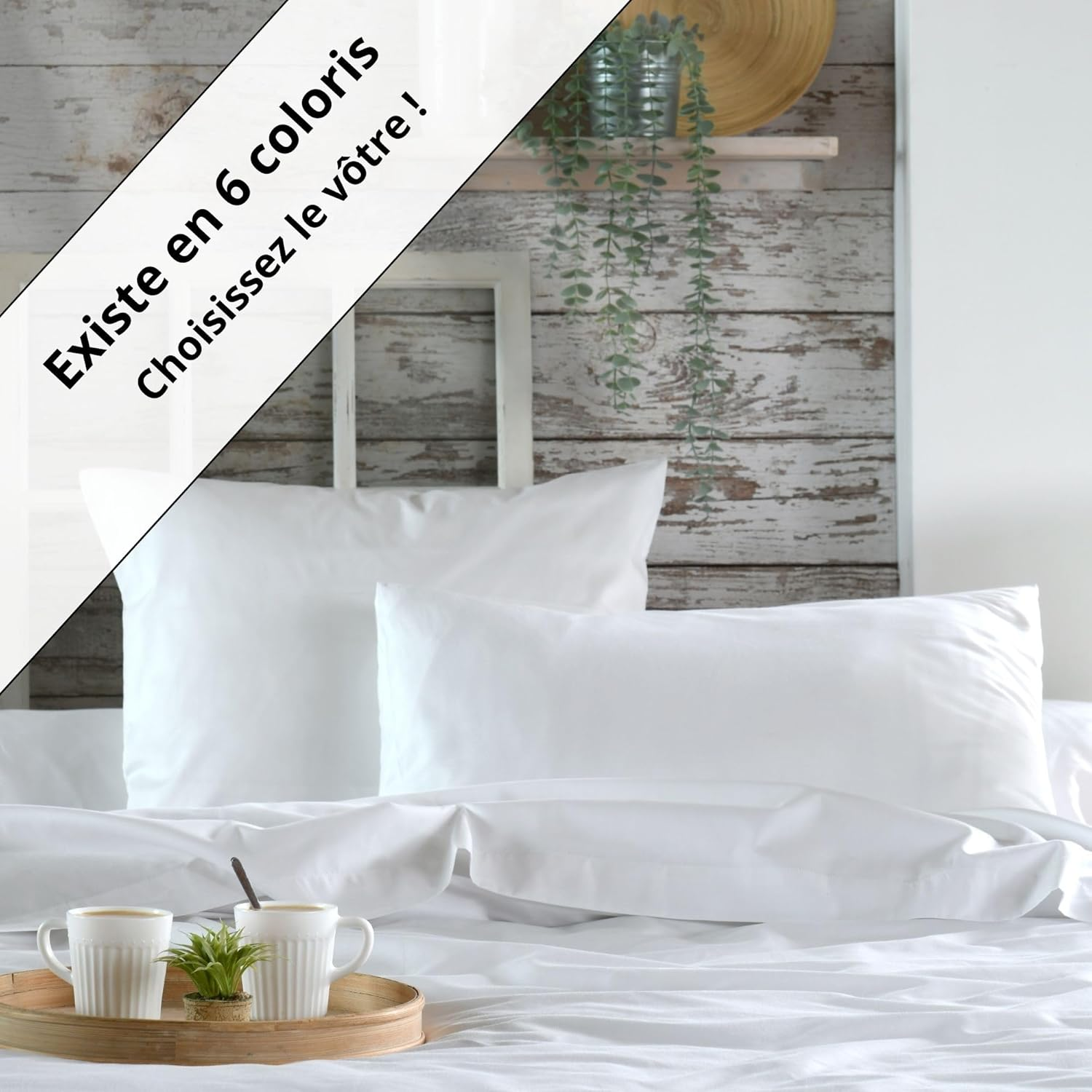 STOF - Duvet Cover &ndash; Size 140 X 200 Cm &ndash; Quality Cotton Percale &ndash; 100% Oeko-Tex Certified Cotton &ndash; Colour White &ndash; Elysee Model &ndash; Bed Linen for the Home &ndash; Double Bed &ndash; Single image number 3