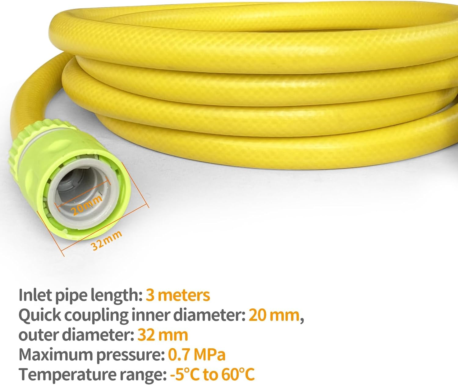3 Meter Suction Hose with Quick Coupling & Filter Compatible with K2-K7 Series and Bosch AQT Series High Pressure Washers&hellip; image number 4
