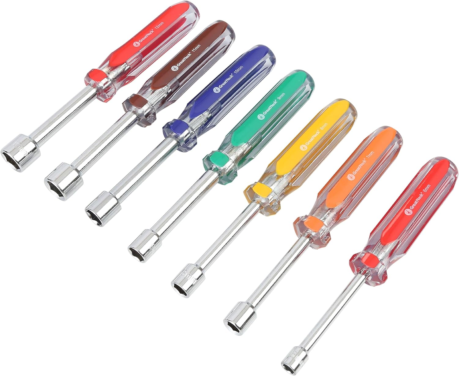 Great Neck ND71 Metric Professional Nut Driver Set, 7-Piece image number 5