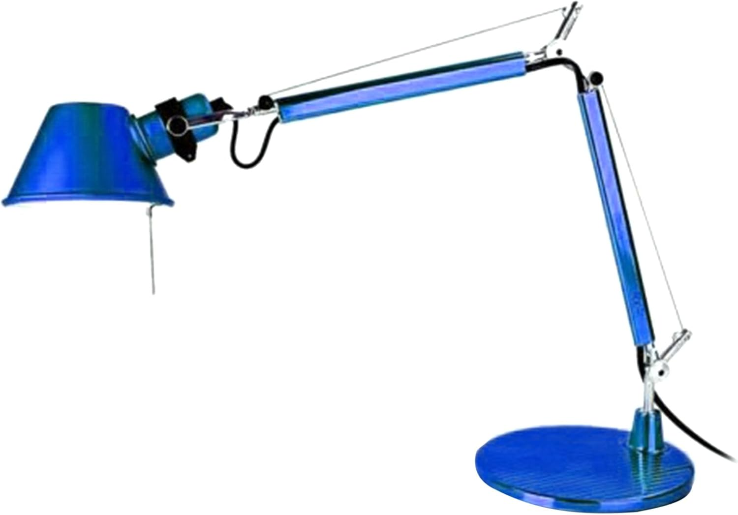 Artemide Tolomeo Micro Table Lamp with Base Length 45 Height 37 Maximum 73 Cm, Aluminium, Aluminium, L 45 H 37 - Max 73 Cm, E14