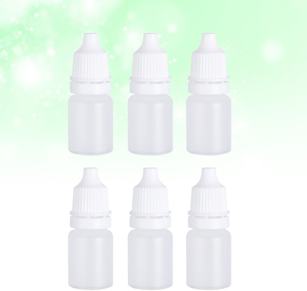 ULTECHNOVO 6Pcs Empty Plastic Squeezable Dropper Bottle 5Ml Squeezable Eye Liquid Dropper Bottles White Plastic Containers for Eyedrops and Liquid Medicine image number 3