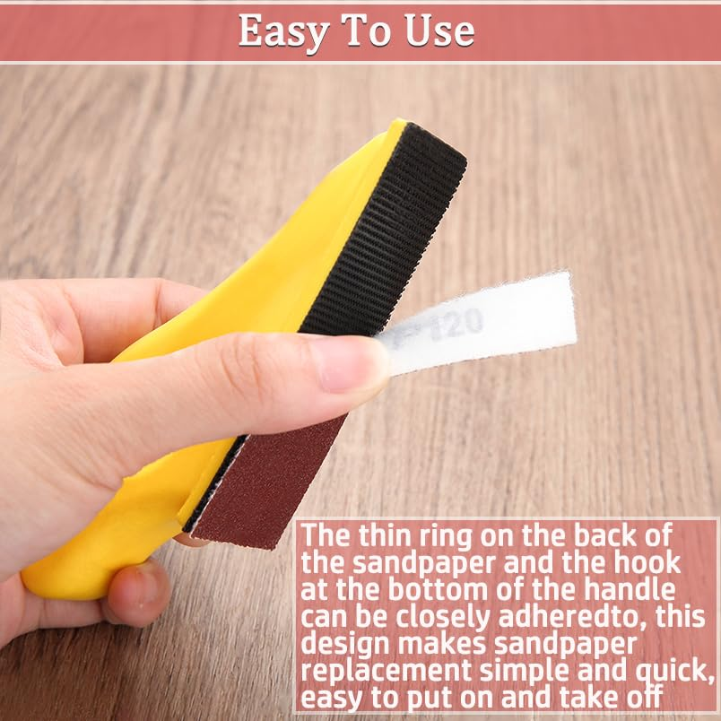 LEONTOOL 100Pcs Micro Detail Sander Paper Kit 3.5X1.2 Inch Hook and Loop Sandpaper Strips 120 Grit, Micro Finishing Sander Paper Detail Sander Refills for DIY Crafts Wood Tight Narrow Spaces Polishing image number 4