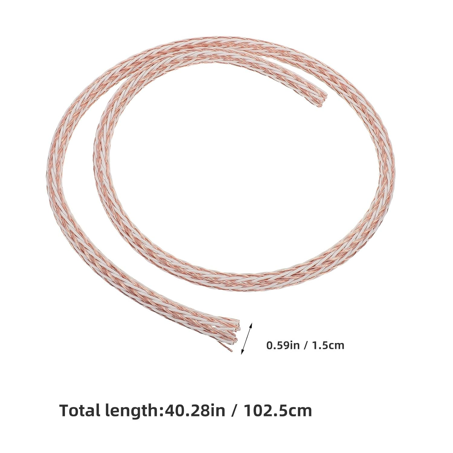 SWOOMEY Copper Speaker Wire High Fidelity Audio Cable 12Tc for Home Theater and Amplifier Sound System Hifi Surround or Auto Amps 1M