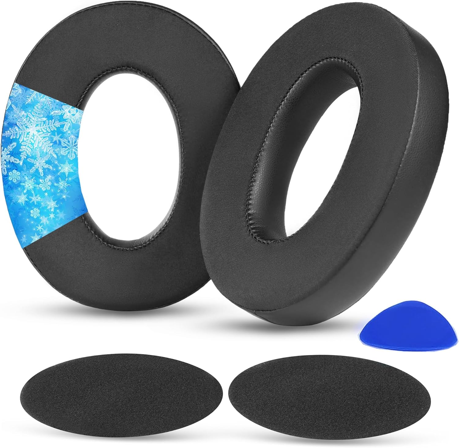 Taizichangqin Cooling Gel Earpads Kits Compatible with Sennheiser HD620S HD 620S HD620 Headphones Replacement Ear Pads Cushions High-Density Foam Black image number 2