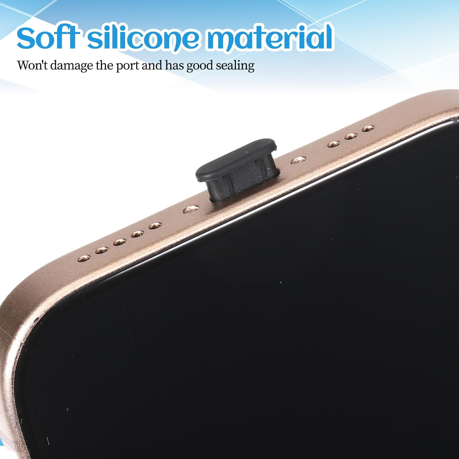 Pack of 35 7 Types USB Protective Cap, USB Port Covers, Silicone USB Dust Protection Port Plug, Silicone USB Cap Connector Stopper for USB, USB C, RJ45, HDMI, SD Port, Headphone Jack, Audio Port image number 5