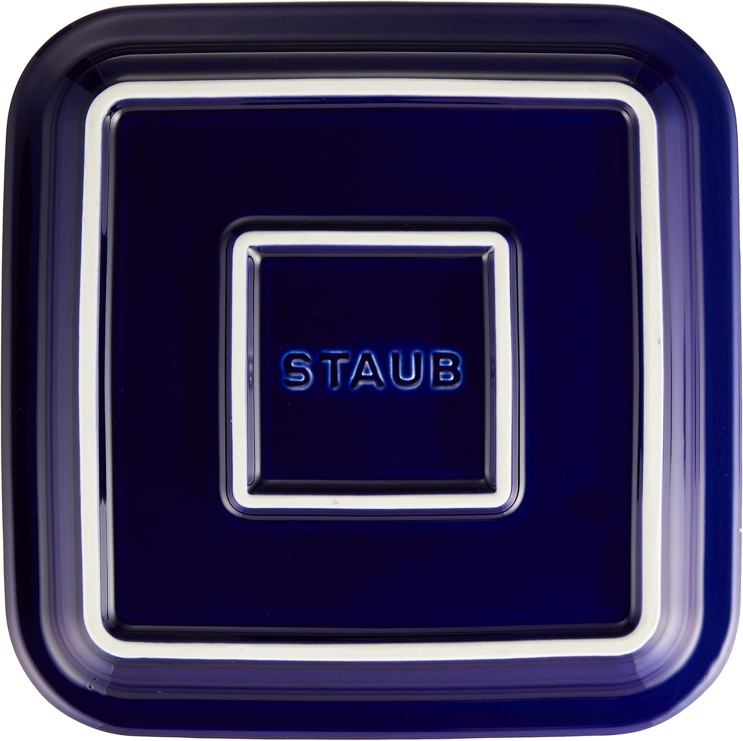 Staub Appetizer Set 40511-121, Blue Ceramic Small Plate, 7.4 X 7.4 Inches (18.7 X 18.7 Cm) - White image number 5