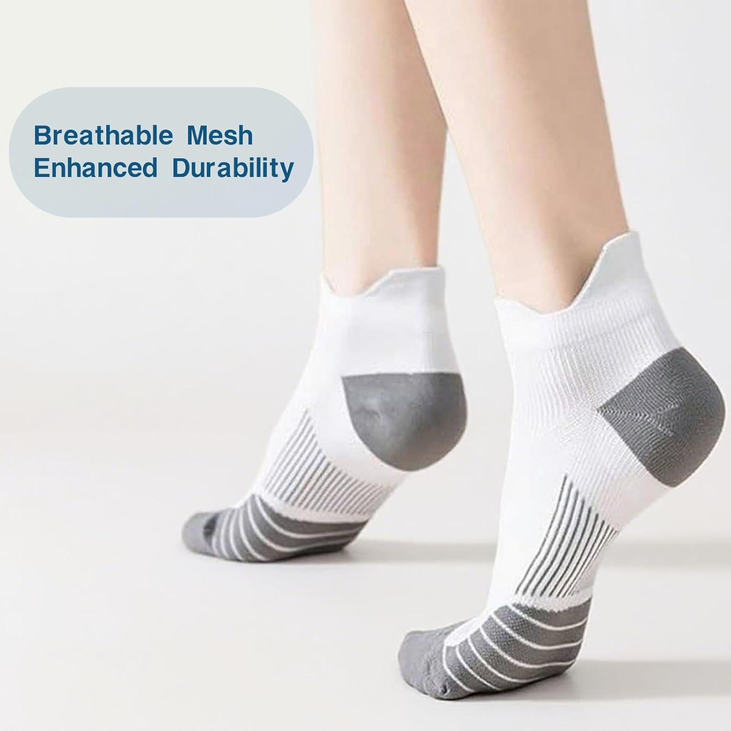 ONBPIY Mens Running Socks 3 Pairs Low Cut No Show Athletic Socks anti Blister Moisture Wicking for Small Medium Feet AU Size S M