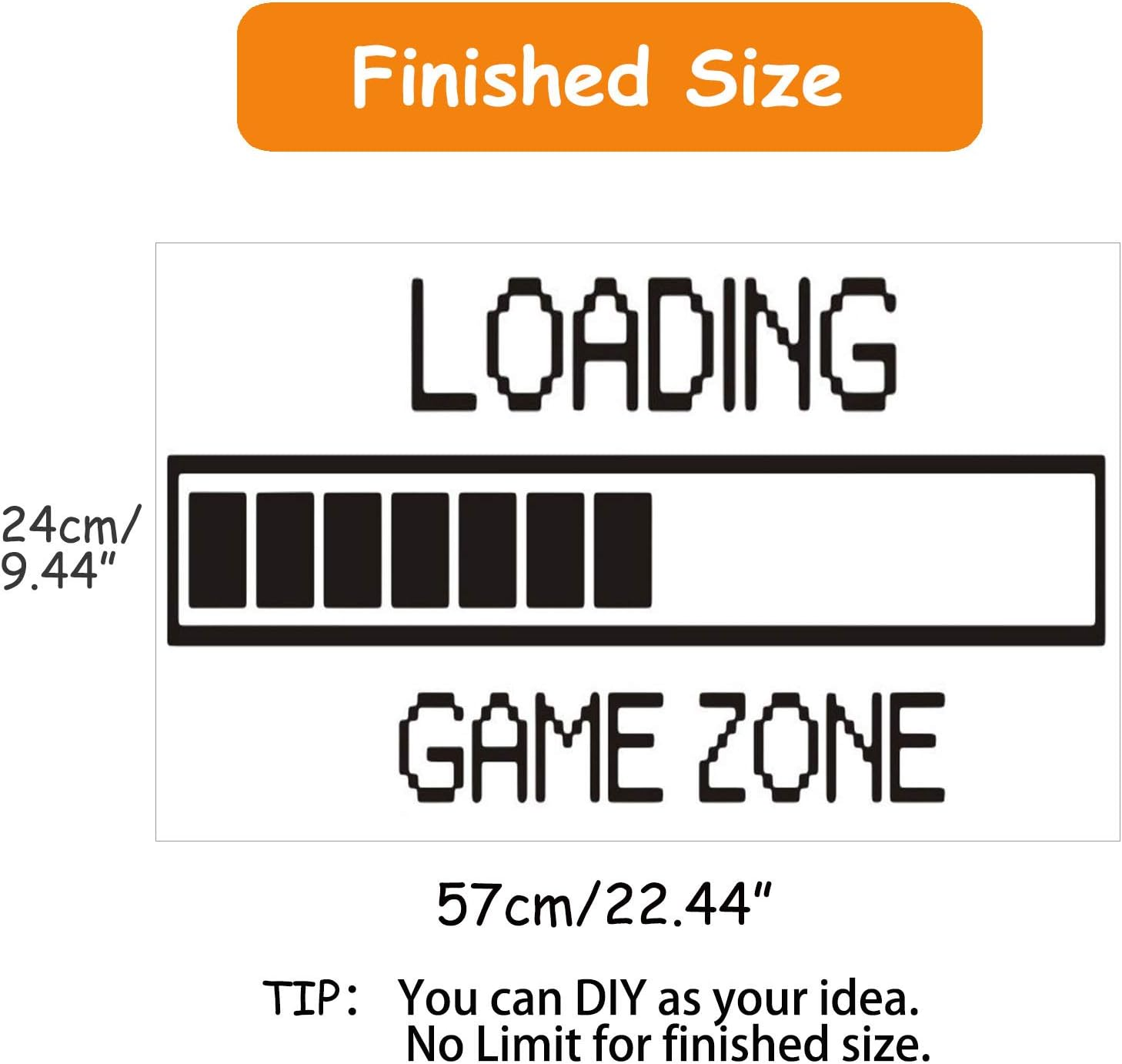 SUPANT Game Stickers for Wall Decal - Game Zone Loading - Gaming Poster Murals for Dancing Nursery Boys Room Vinyl Bedroom Home Kids Decal Playroom image number 6