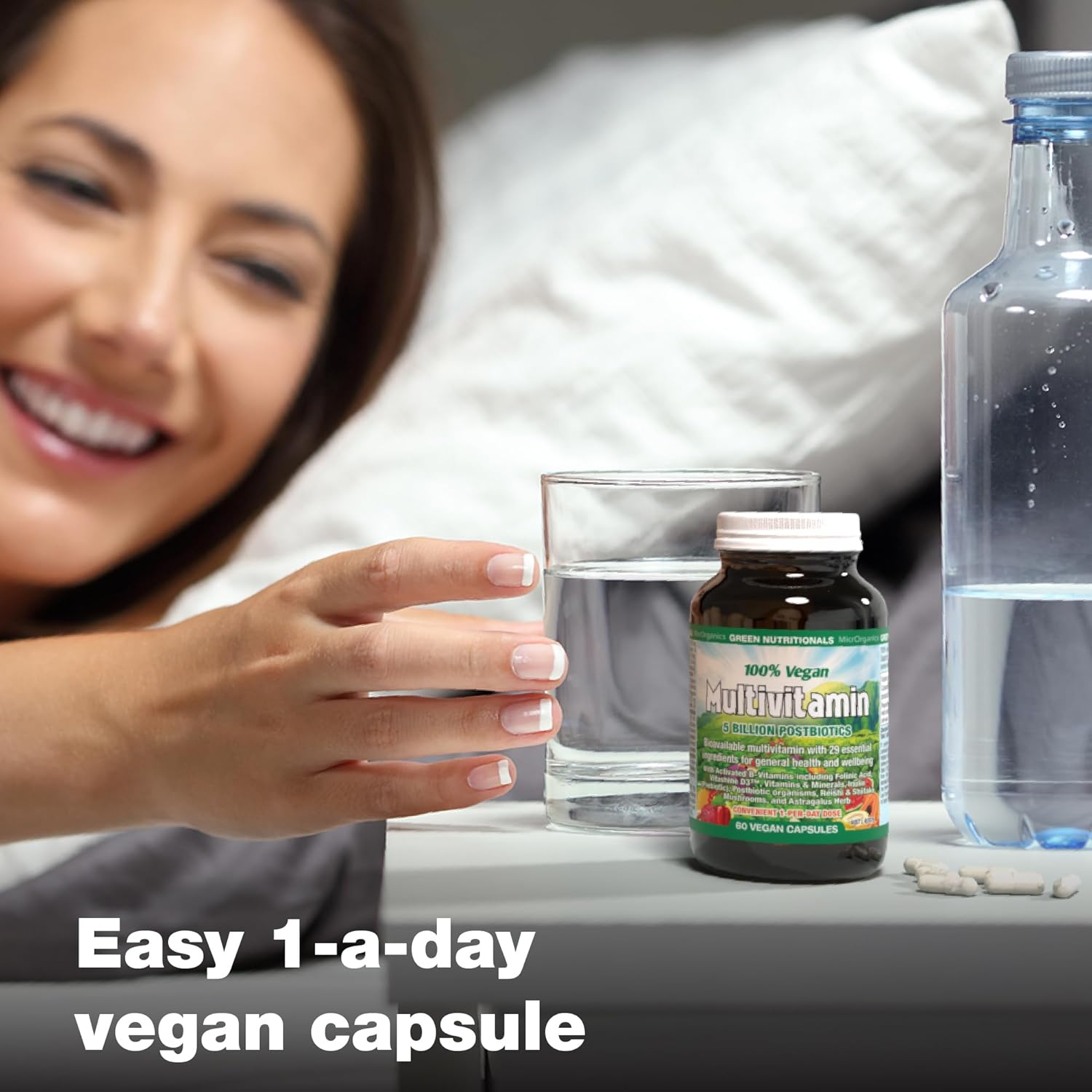 Green Nutritionals 100% Vegan Multivitamin 60 Capsules image number 2