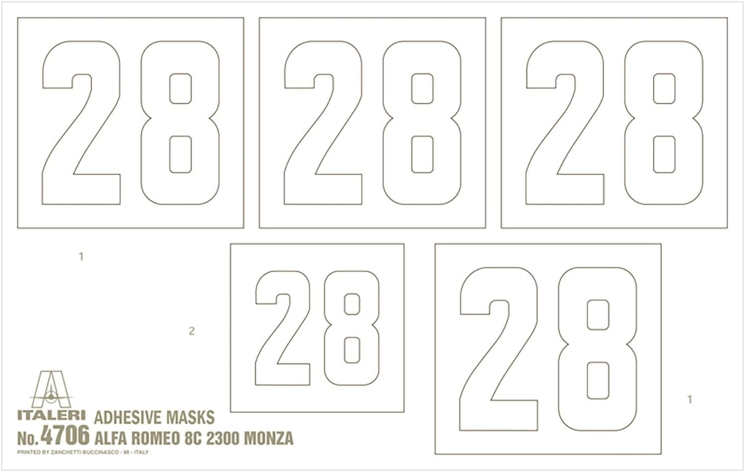 Italeri 1:12 Scale Alfa Romeo 8C 2300 Monza Tazio Nuvolari Driver Model Kit image number 4