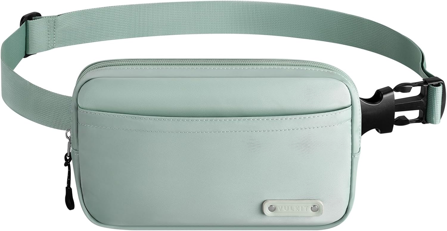 VULKIT Belt Bag Waist Pack for Men or Women Waterproof Fashion Bum Bag Crossbody Fanny Packs with Adjustable Strap Aquamarine