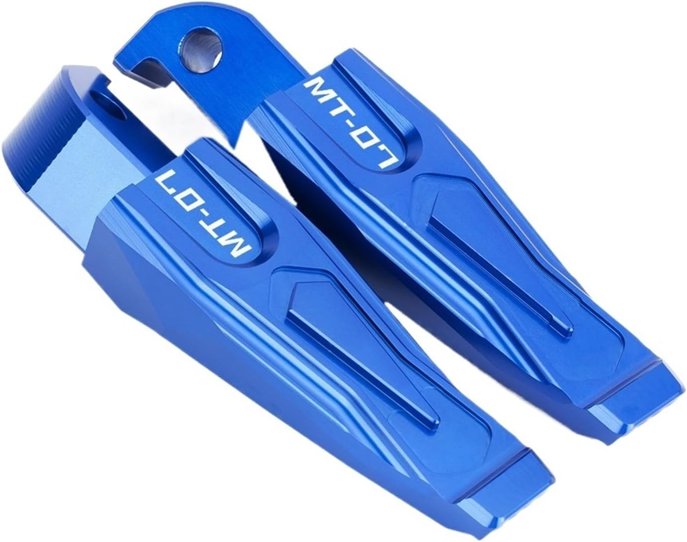MT-07 Motorcycle Accessori CNC Rear Passenger Foot Rests Pegs Footrests Compatible with MT07 2015-2017 2018 2019 2020 2021 2022 MT 07 (Color : Blue)