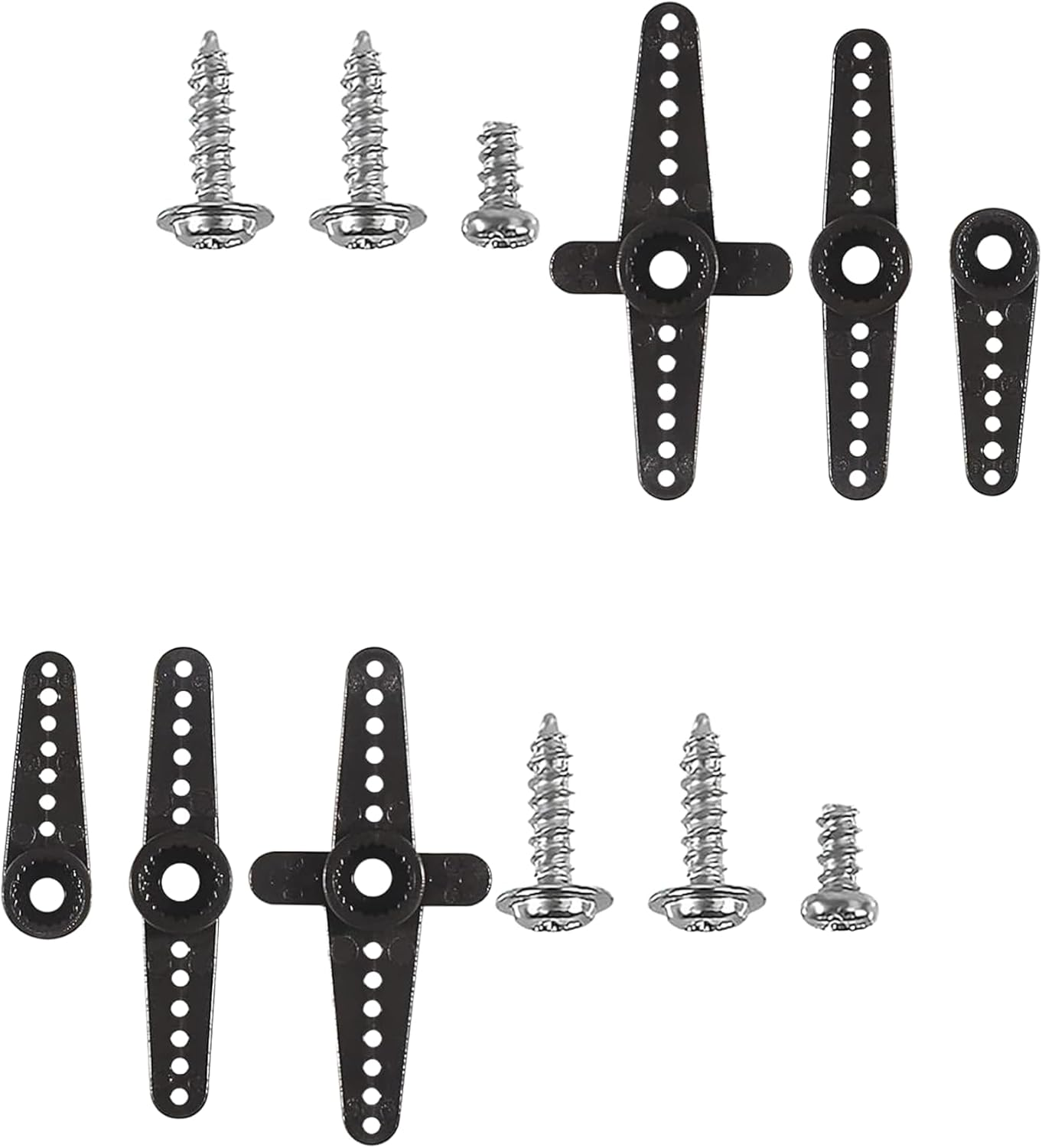 2Pcs MG90S Miniature High-Speed Servo Motor 180 &deg; Rotating Mini Metal Gear Motor Kit for RC Automotive Robot Helicopter Arduino Project(2Pcs MG90S) image number 4