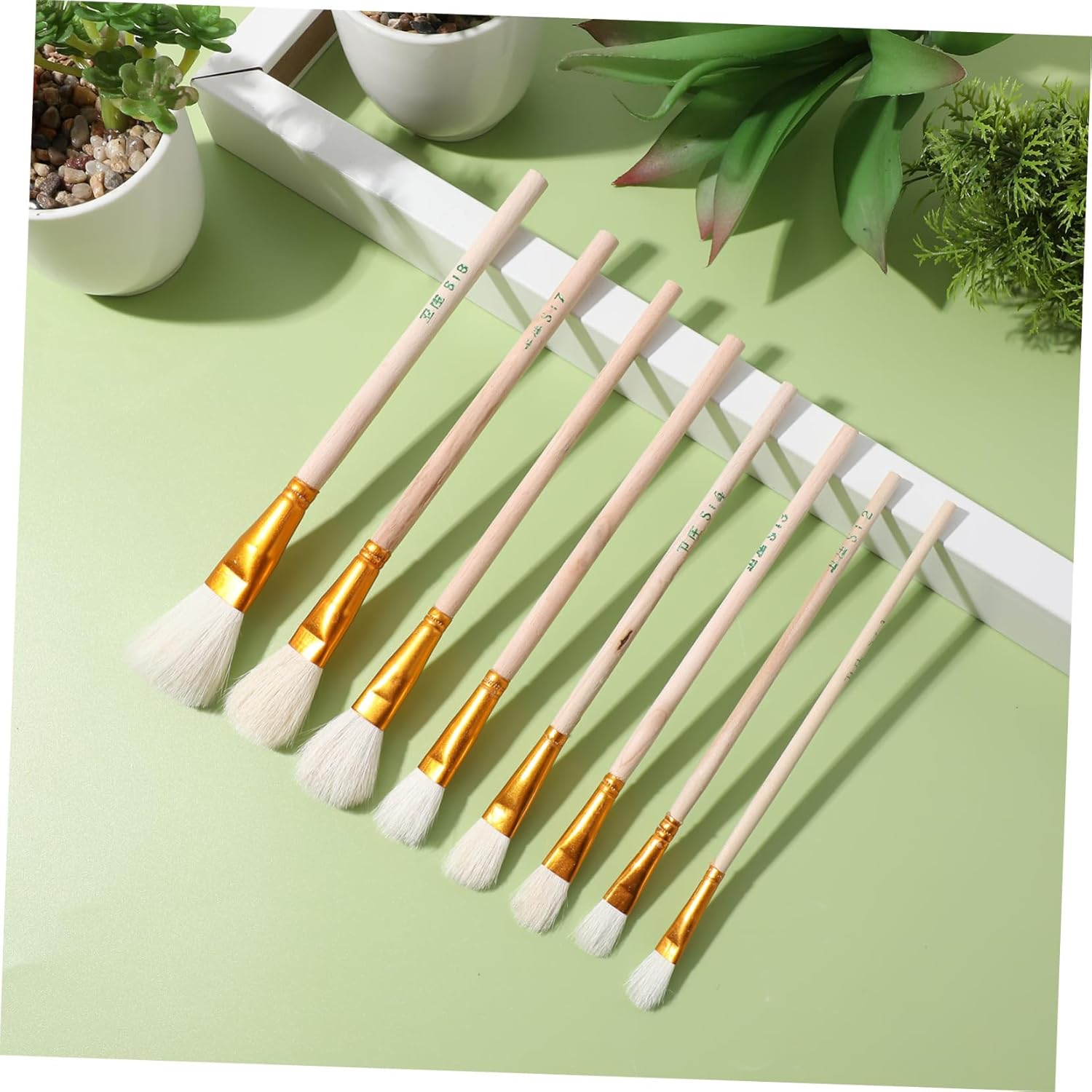 Sosoport 8Pcs Pollinator Pen Hand Pollination Brush Tools for Flower Fruit Tree Pollination Outdoor Gardening Supplies image number 2