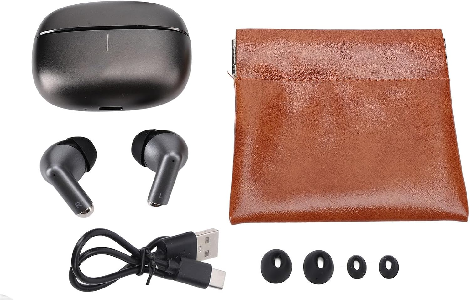 Jectse Noise Canceling Translator Earbuds 5.4 Technology for Clear Sound Output Multilingual Friends Plastic Material (Black) image number 5