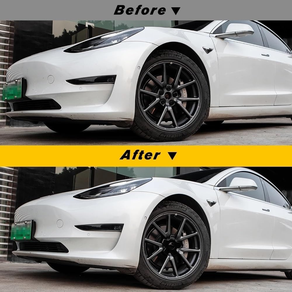 QXKSPG 4Pcs Car Wheel Nut Bolt Center Cover Caps, for Tesla, for Model 3 2017 2018 2019 2020 Hub Screw Cap Protector Decoration Wheel Trims Set image number 5