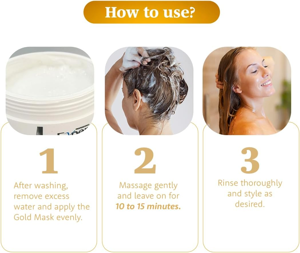 Expert Hair Kit: Deep Cleaning Shampoo + Sensation Texturizing Cream + Gold Repair Mask