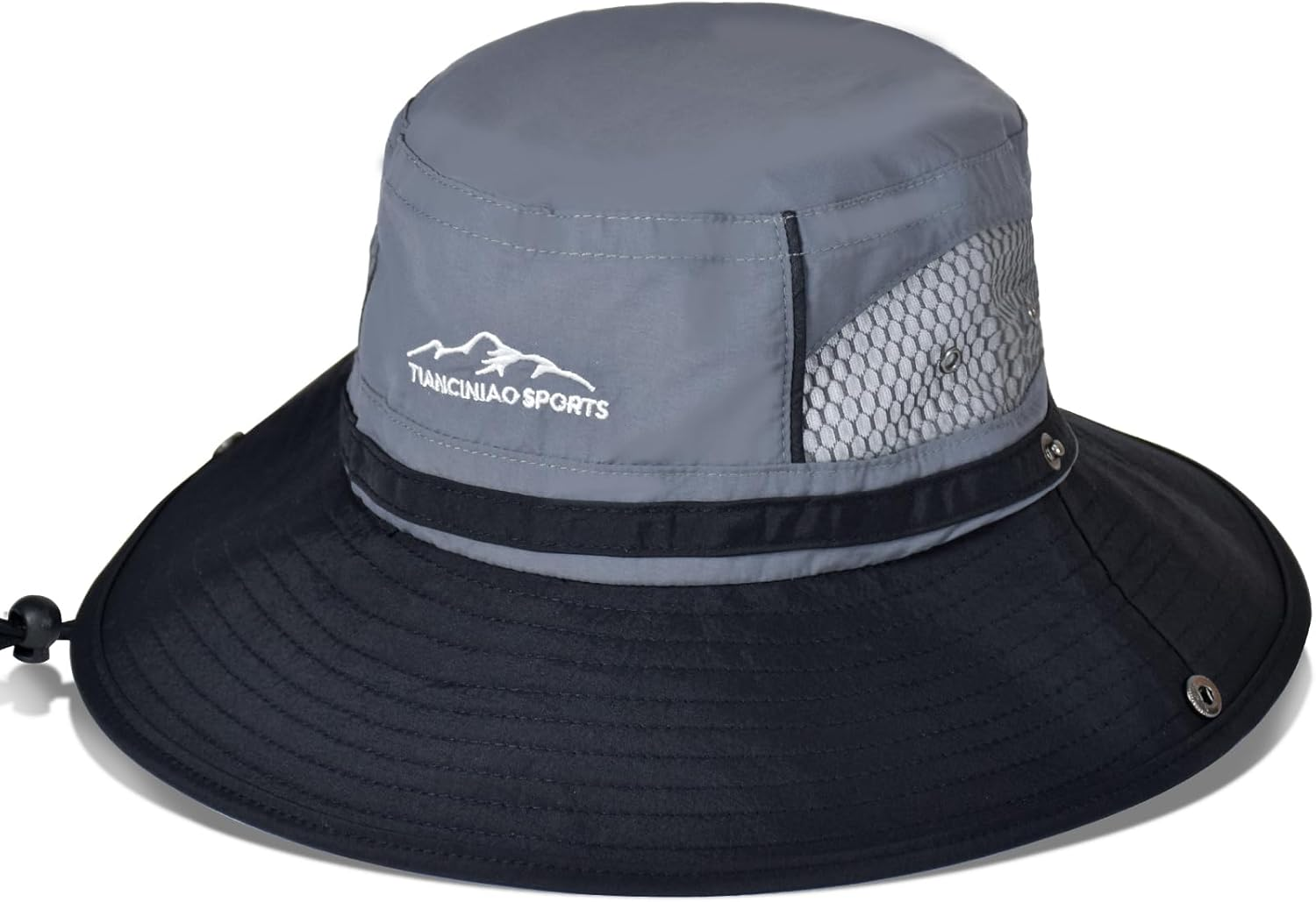 KXF Outdoor Adjustable Sun Bucket Fishing Hat Breathable Wide Brim UPF 50+ Hiking Safari Hat for Men Women image number 3