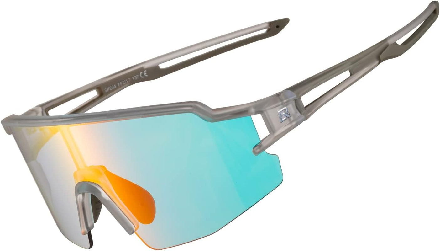 ROCKBROS Sunglasses for Men Women UV Protection Cycling Sunglasses Sport Glasses - Blue image number 6