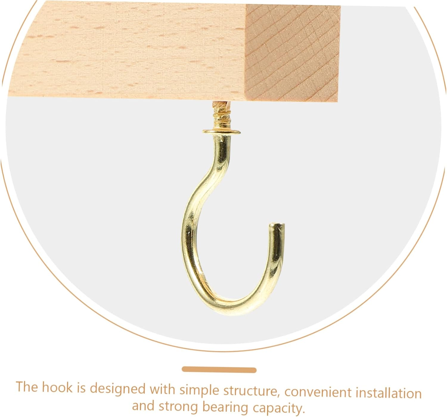 ABOOFAN Beech Wood Hook Wall Mounted Hanging Plant Bracket for Flower Pot Outdoor Patio Decor Gardening Planter Hook Supply image number 6