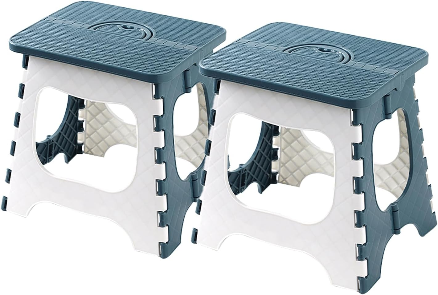 Auzly Foldable Step Stool 11.8Inch |Holds up to 330 Lbs| Collapsible Stool for Adults | Non-Slip Bathroom Step Stool | Portable Folding Stool for Kitchen, Home Storage | Space Saving Design