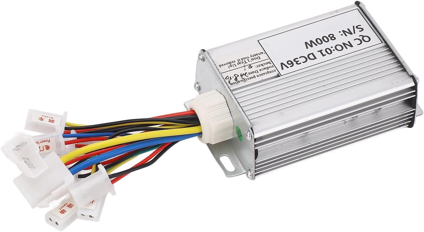Brushless Controller, 36V 800W Aluminium Alloy Housing E Bike Brushless Motor Controller for Electric Scooter, High Temperature Resistant Wire Brushed Controller image number 2