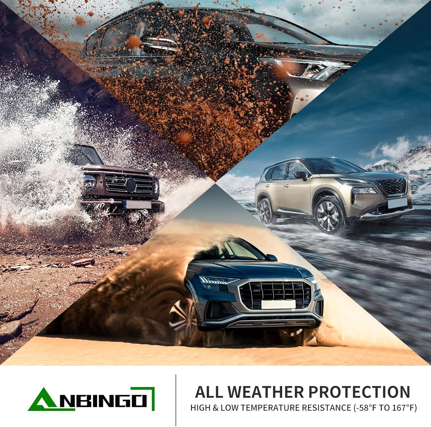 Anbingo&reg;Floor Mats Fit for Lexus NX 2015-2021 All Weather Car Mats Rug for 2016 NX TPE Rug Mat for 2017 NX Rubber Trunk Liner Carpet for 2018 NX Automotive Accessories for NX