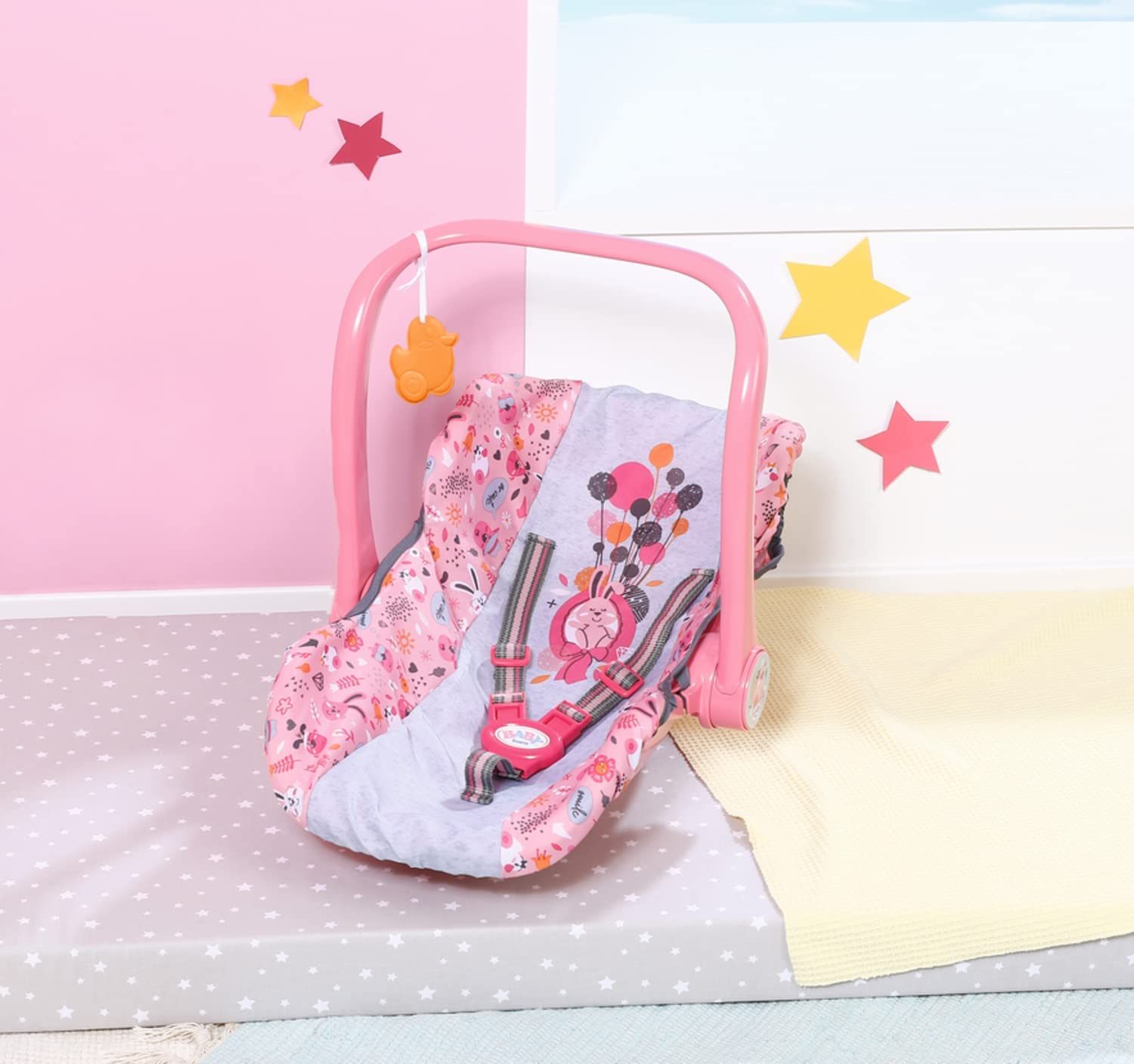 BABY Born Comfort Seat - Multi-Purpose Accessory; Can Be Used as a Seat, a Carrier, a Rocker or a Car Seat. Fits BABY Born Dolls up to 43Cm - Suitable for Children Aged 3+ Years - 832424 image number 5